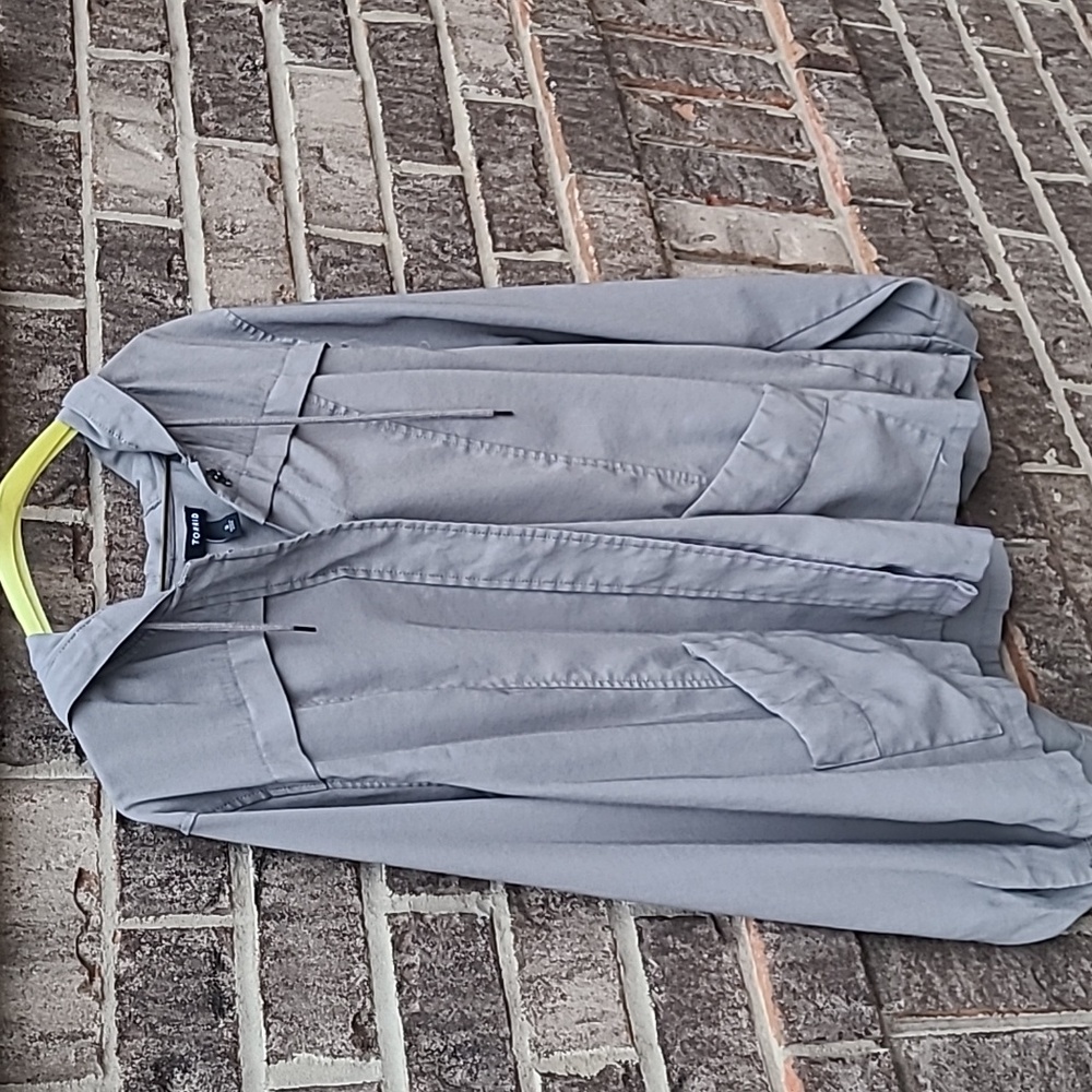 Torrid Plus Size 3x 2x 1x Gray Hooded Utility Jacket - Picture 5 of 13